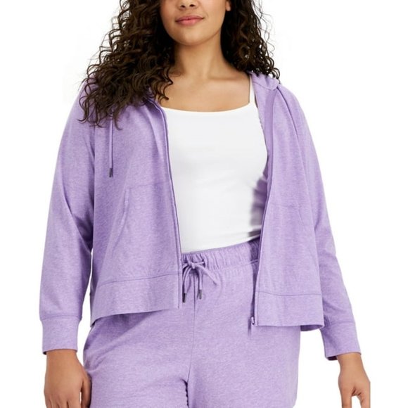 New ID IDEOLOGY Plus Size Full-Zip Hooded Jacket - Picture 1 of 1